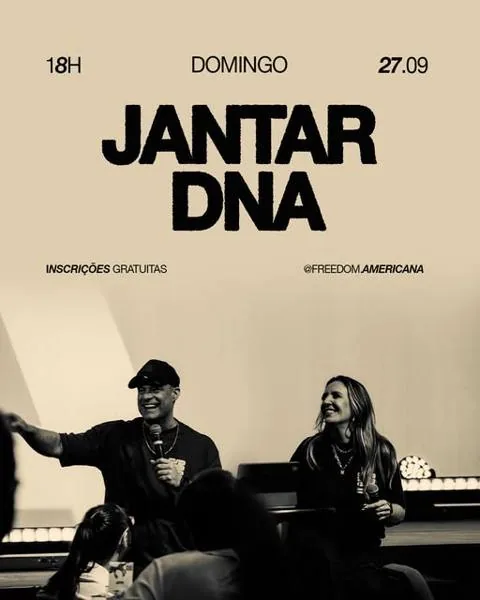Post: convite para o jantar de boas-vindas